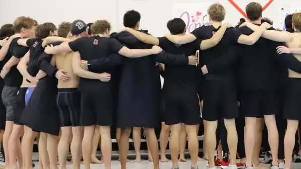 Men's Swimming Huddle CSCAA