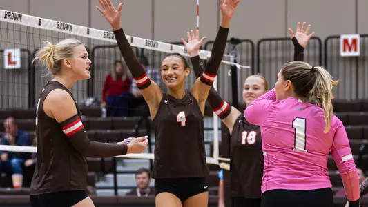 Volleyball Huddle Celebration