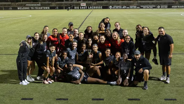 Women's Soccer Trophy Team Photo vs. Providence (9.17.2025)