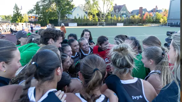 Field Hockey Celebration Against Penn
