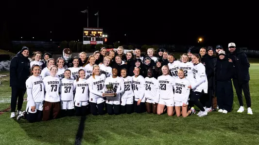 Women's Lacrosse Celebrating the Ocean State Cup
