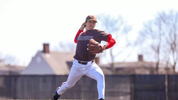Dylan Reid pitches against Princeton in March 2026