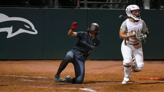 Jasmine Hsiao slide at Jacksonville University