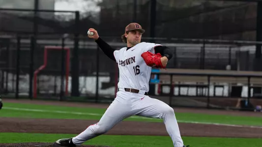 Peter Dubie pitches against URI on 3/7/2026