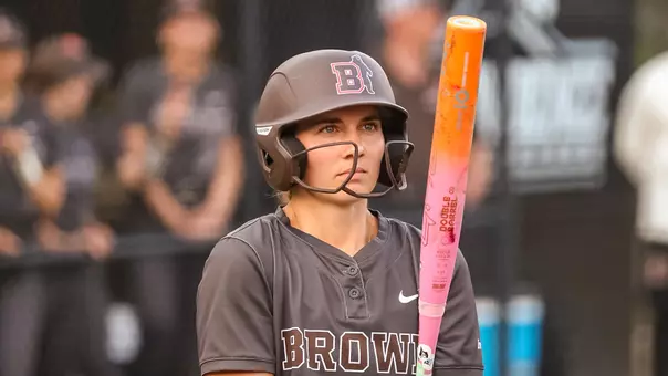 Lily Berlinger at bat at Providence College