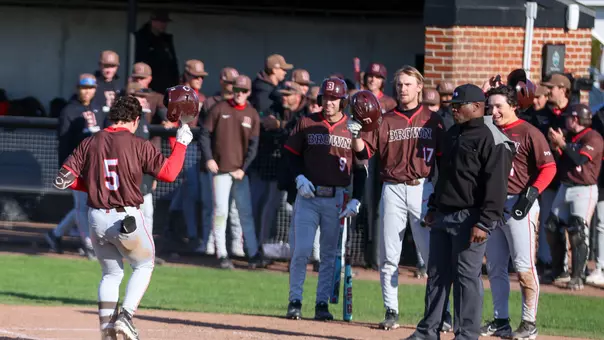 Brown celebrates a home run by Alex Benevento