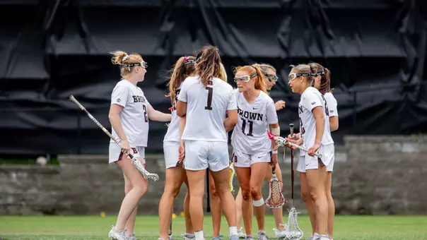 Women's Lacrosse Celebration Against Princeton on April 18