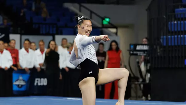 Sophia Dewar competes at the 2026 NCAA Lexington Regional