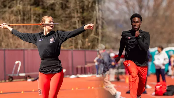 Rosie Volpintesta and Mubaraq Aderogba compete at UMass in 2026