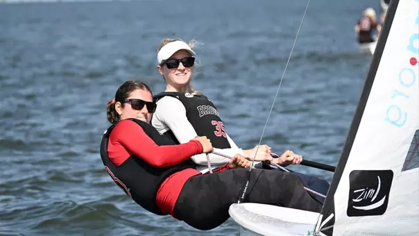 Reese Corckran and Katharine Doble Racing in the Women's Team Race National Championship