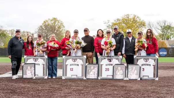 Brown softball senior day photo