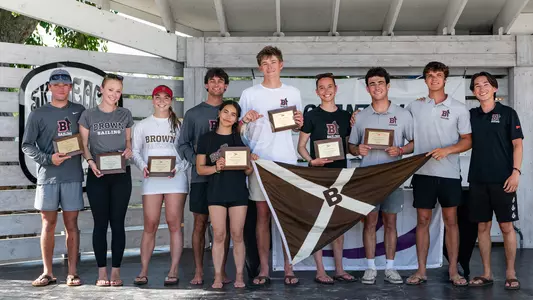 The Brown Co-ed Sailing Team after winning the 2026 National Championship