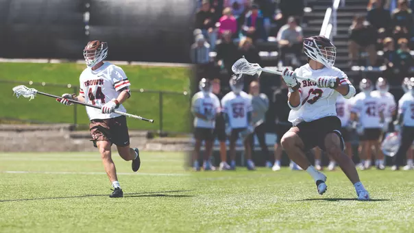 Trey Taylor and Marcus Wertheim With Ball Against Dartmouth
