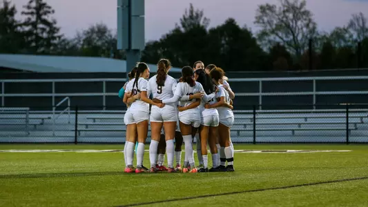 Women's Soccer Team Huddle