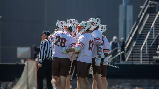 Men's Lacrosse Team Huddle