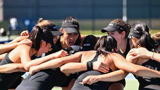 Brown Women's Tennis Team Huddle