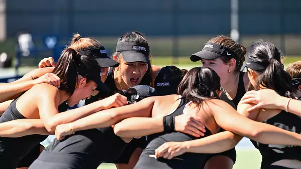 Brown Women's Tennis Team Huddle