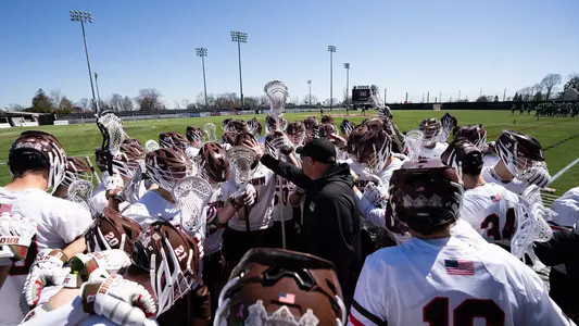 Men's Lacrosse Team Huddle