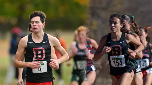 Colin Fisher and Olivia Fraga compete at the 2025 Heps