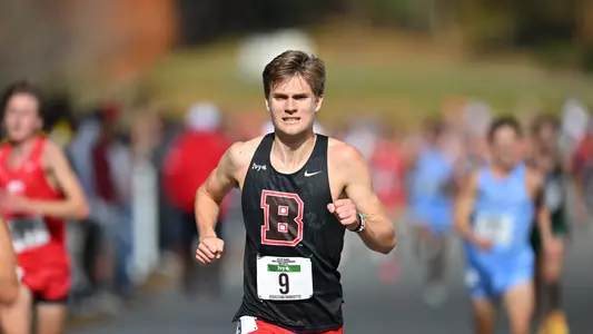Sebastian Margetts races at 2025 Ivy League Heps