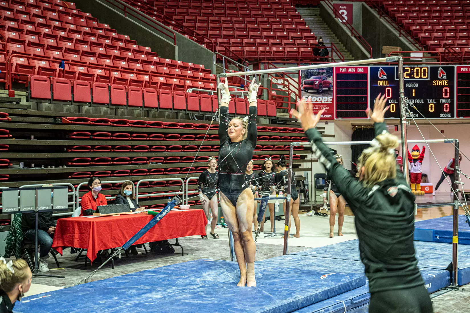 Gymnastics vs. CMU and Illinois State