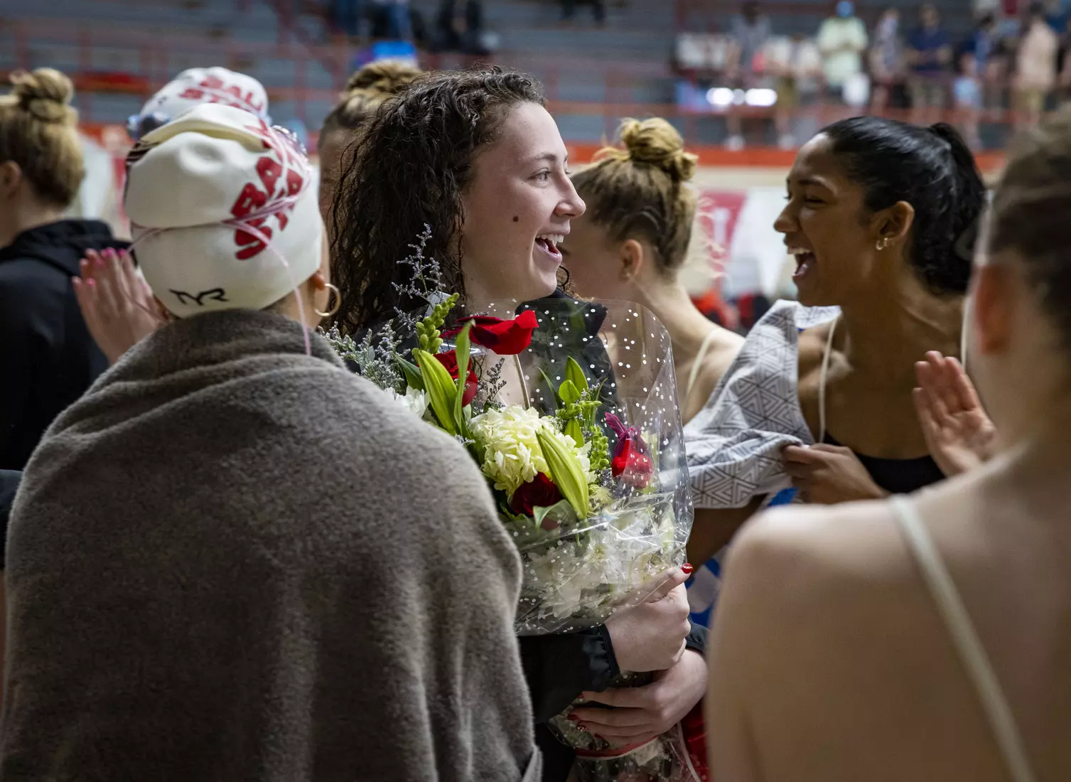 Women's swimming and diving vs Buffalo, Senior Day.