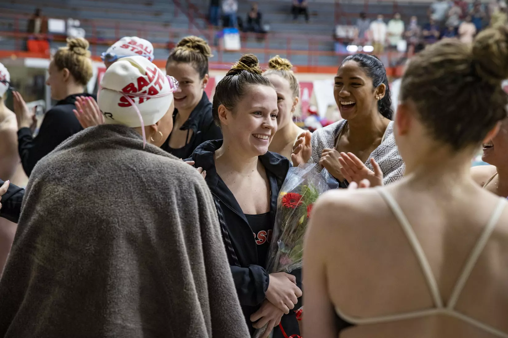 Women's swimming and diving vs Buffalo, Senior Day.