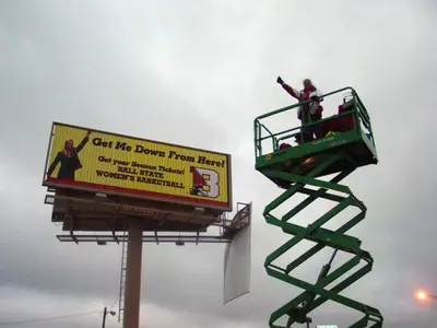Tracy Roller Heads To The Sky For Season Tickets Sales