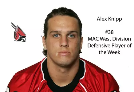 Knipp Named MAC West Division Defensive Player of the Week