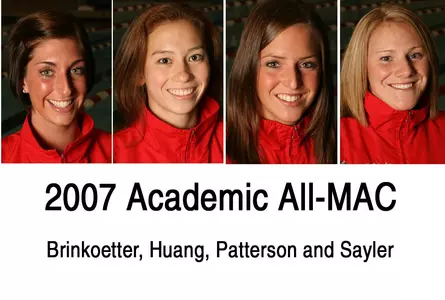 Brinkoetter, Huang, Patterson and Sayler Named Academic All-MAC