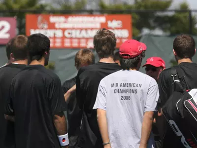 Men's Tennis Completes First Day at Notre Dame