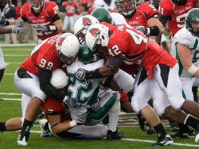 Football Team Improves to 8-0 with 38-16 Victory