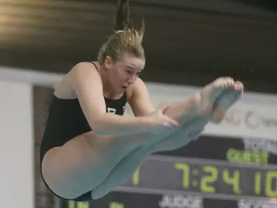 Women?s Swimming & Diving Rallies Past Akron; 151-149