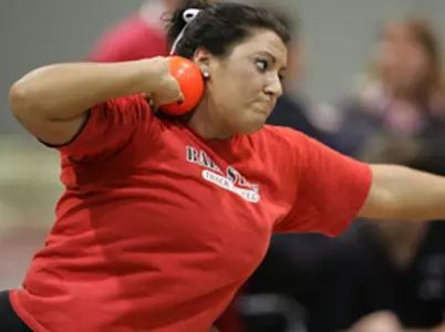 Women's Track Sets Top Marks in Home Triangular Meet