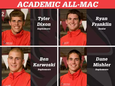 Dixon, Franklin, Karwoski and Mishler Named Academic All-MAC