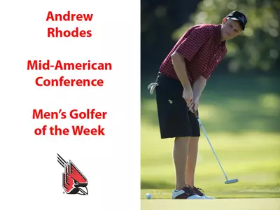 Andrew Rhodes Named MAC Men's Golfer of the Week