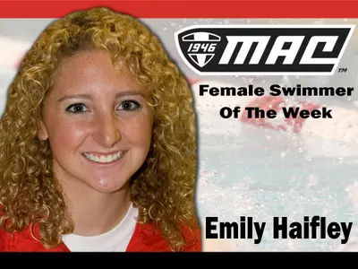 Haifley Earns Second MAC Swimmer Of The Week Award