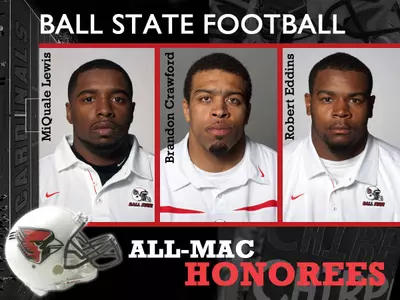 Three Football Players Receive League Honors