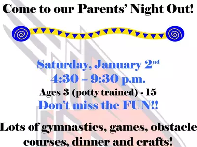 Gymnastics Team Hosting Parents Night Out Jan. 2