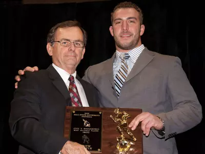 Football Team Presents Awards at Honors Banquet