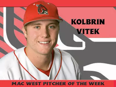 Vitek Named MAC West Pitcher Of The Week