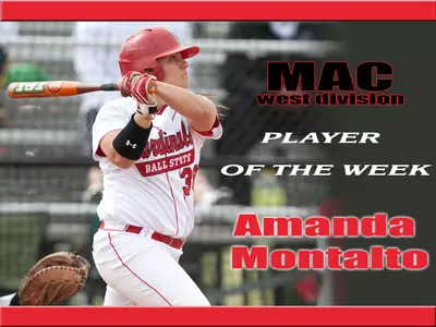 Softball?s Montalto Receives MAC Player Of The Week Honors