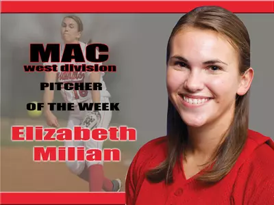 Softball?s Milian Earns Second MAC Pitcher of the Week Award