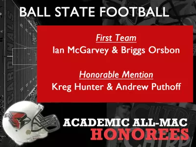Four Football Student-Athletes Receive Academic All-MAC Awards