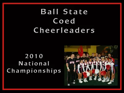 Ball State Coed Cheerleaders Compete at Nationals