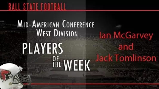 Two Football Players Earn MAC Weekly Honor