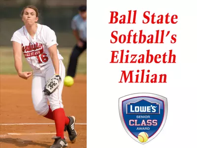 Softball's Milian Candidate for Lowe's Senior CLASS Award