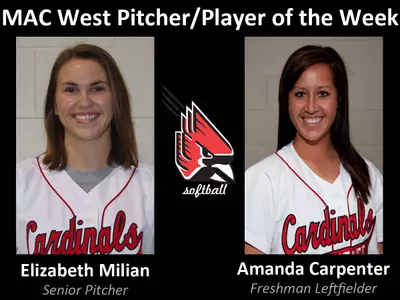 Softball Sweeps MAC West Weekly Honors