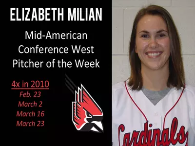 Milian Claims MAC Pitcher of the Week Honor