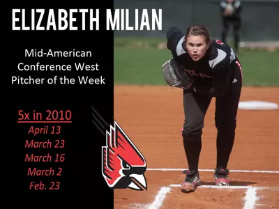 Milian Named MAC West Division Pitcher of the Week